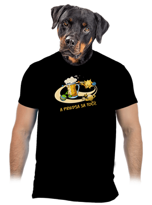 A predsa sa točí! pánske tričko Black