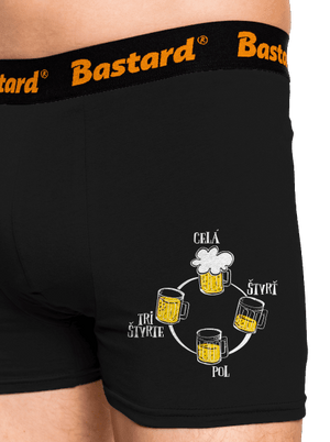 Pivné hodiny boxerky Black