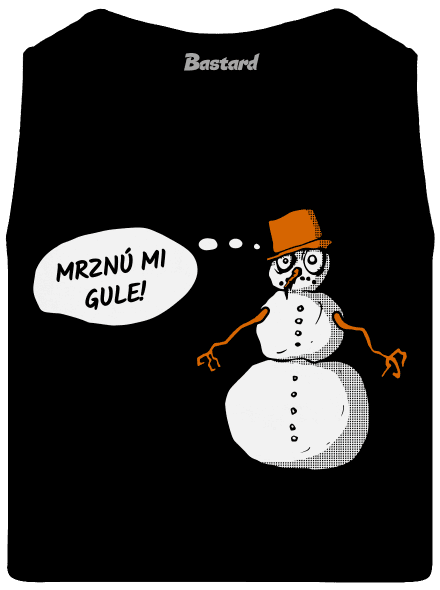 Mrznú mi gule pánske tielko Black