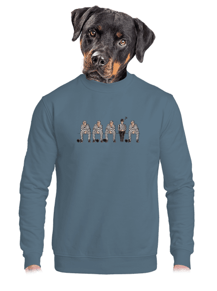 Nevinný unisex mikina bez kapucne Nordic Blue