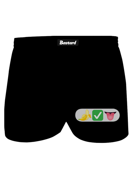 Emoji pánske trenky Black