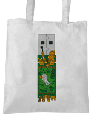 USB city taška White