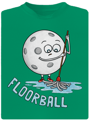 Floorball detské športové tričko Kelly Green Mal