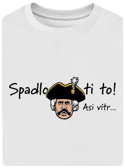 Spadlo ti to unisex tričko oversized White