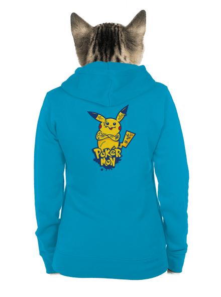 Pokérmon dámska mikina na zips Blue Atol