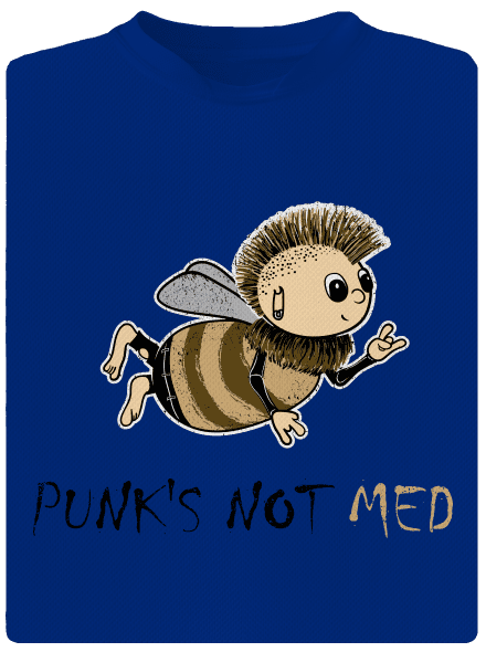 Punks Not Med pánske športové tričko Royal Blue Mal
