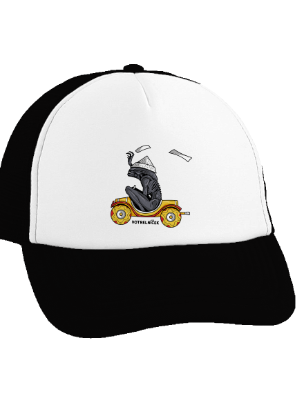 Votrelníček šiltovka truckerka Black cap