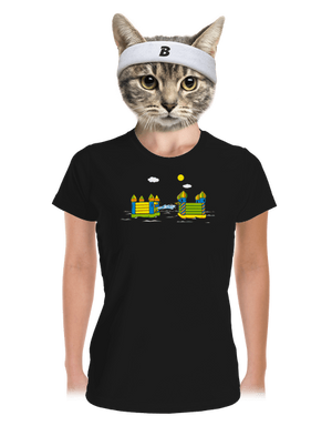 Dobytie hradu dámske športové tričko Black