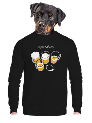 unisex mikina bez kapucne