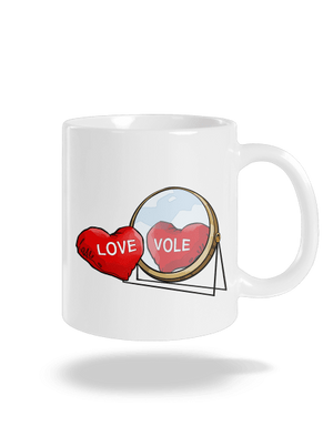 Love vole klasický hrnček White