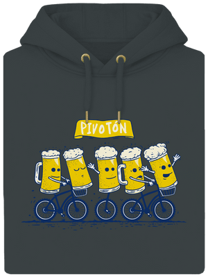 Pivotón unisex mikina premium Charcoal