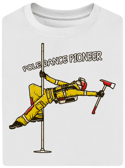 Pole Dance by Dežik unisex tričko oversized White
