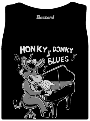 Honky donky blues dámske tielko klasické Black