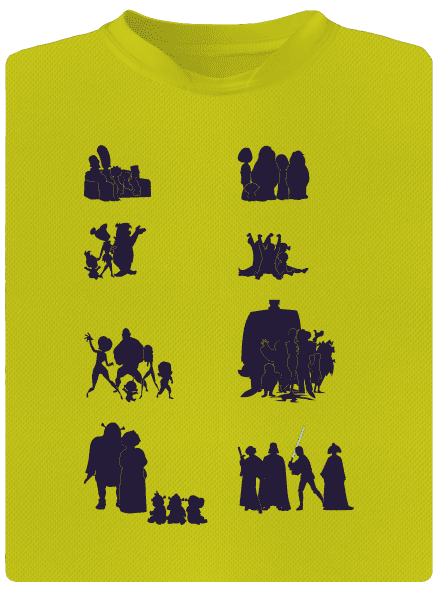 Rodinky detské športové tričko Neon Yellow