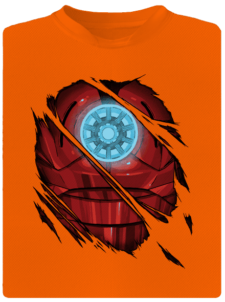 Ironman detské športové tričko Neon Orange