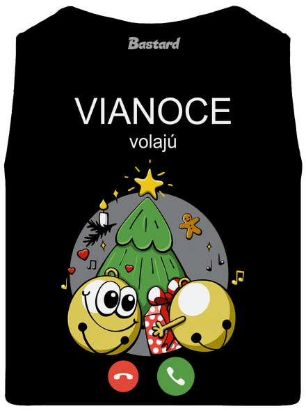 Vianoce volajú pánske tielko Black