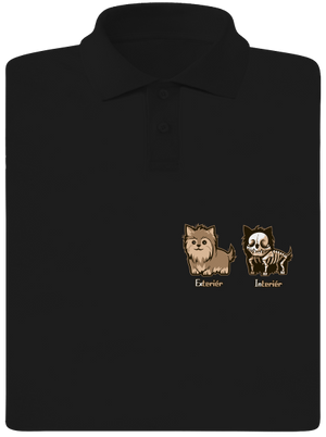 Teriér pánska polokošeľa Black