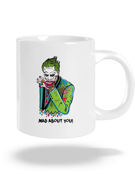 Joker a Harley veľký hrnček White
