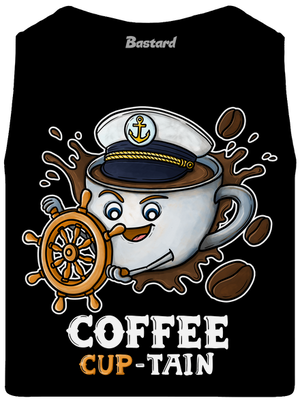 Coffee Cup-tain pánske tielko Black