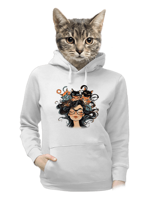 dámska mikina klokanka