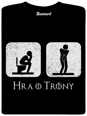 Hra o trůny pánske dlhý rukáv Black