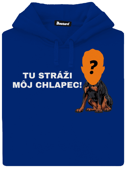 Tu strážim ja dámska mikina klokanka Royal Blue Mal