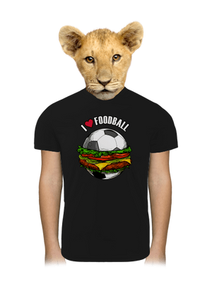 Foodball detské športové tričko Black