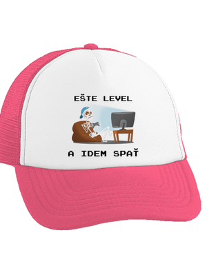 Ešte level šiltovka truckerka Fluorescent Pink cap