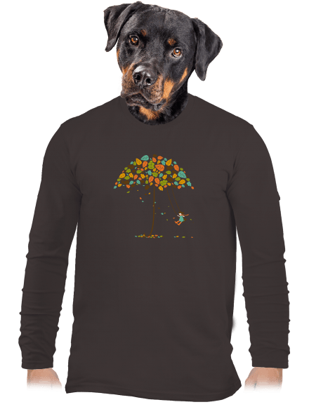 Radosť z jesene pánske dlhý rukáv Bear Brown