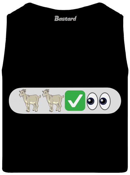 Emoji pánske tielko Black