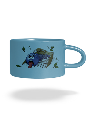 Čučoriedky hrnček makronka Blue Macaron