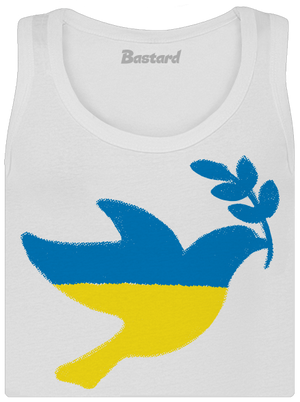 Ukrajina - Holubica obrys dámske tielko klasické White