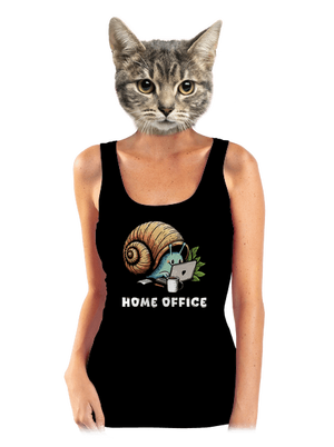 Slimákov home office dámske tielko klasické Black