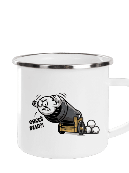 Chceš delo? plecháčik White