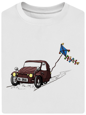 Hadrák unisex tričko oversized White