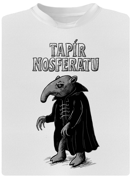 Tapír Nosferatu pánske športové tričko White