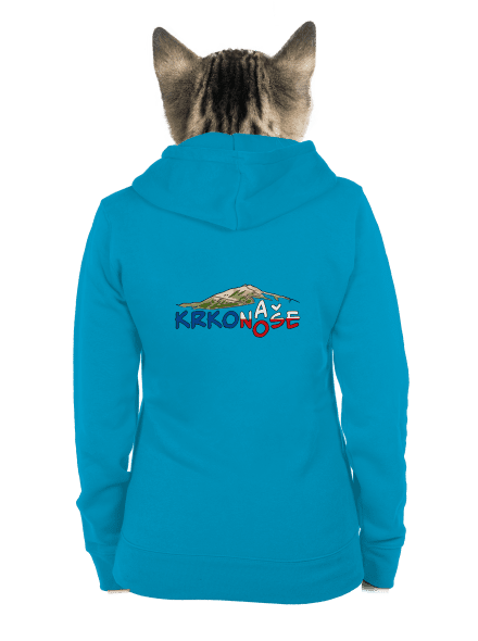 Krkonoše dámska mikina na zips Blue Atol