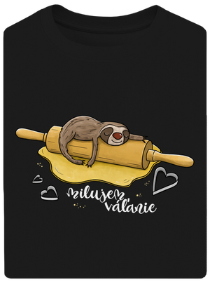 Milujem váľanie unisex tričko oversized Black