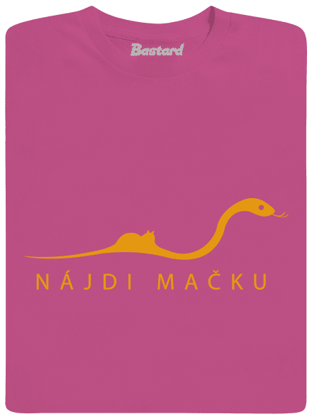 Nájdi mačku detské tričko Fuchsia
