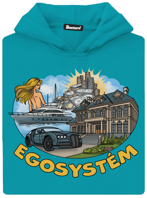 Egosystém detská mikina klokanka Hawaiian Blue