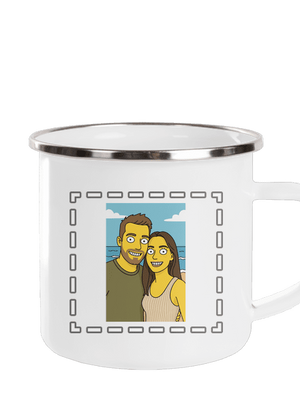 Simpsonovi z vlastnej fotky plecháčik White