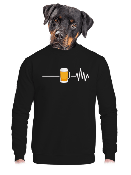 Beer help unisex mikina bez kapucne Black
