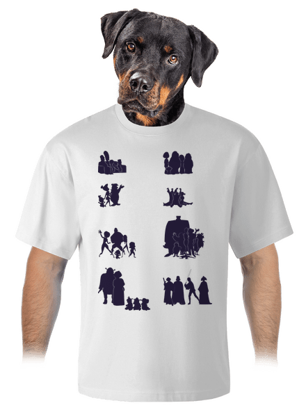 Rodinky unisex tričko oversized White