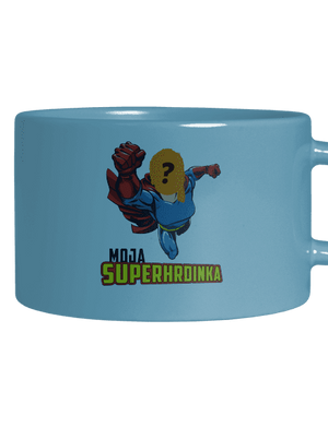 Moja superhrdinka hrnček makronka Blue Macaron