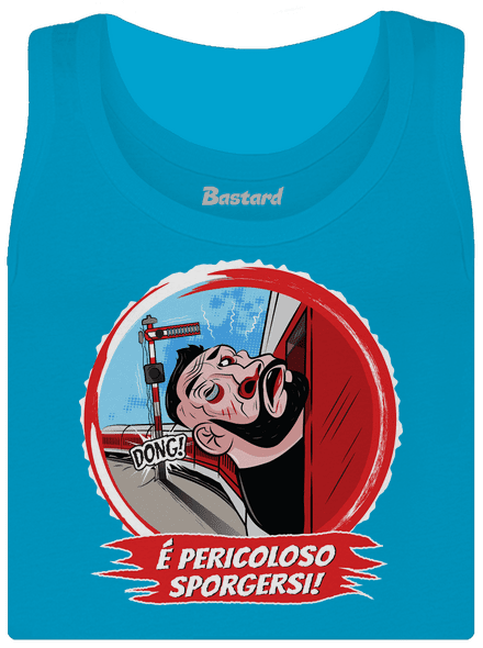É pericoloso sporgersi dámske tielko klasické Blue Atol