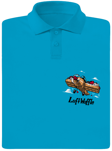 Luftwaffle pánska polokošeľa Blue Atol