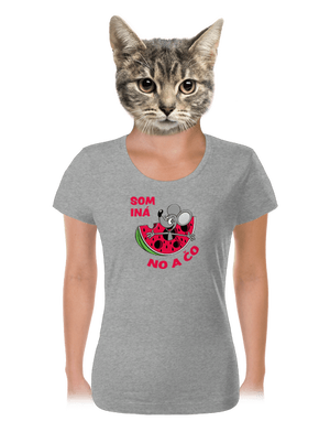 Som iná dámske tričko Dark Gray Melange