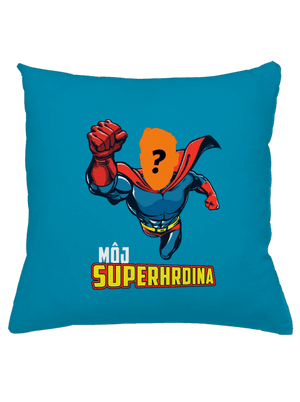 Môj superhrdina vankúš Blue Turquoise