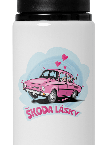 Škoda lásky flaša na vodu White