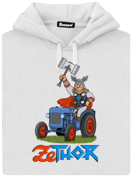 ZeThor dámska mikina klokanka White
